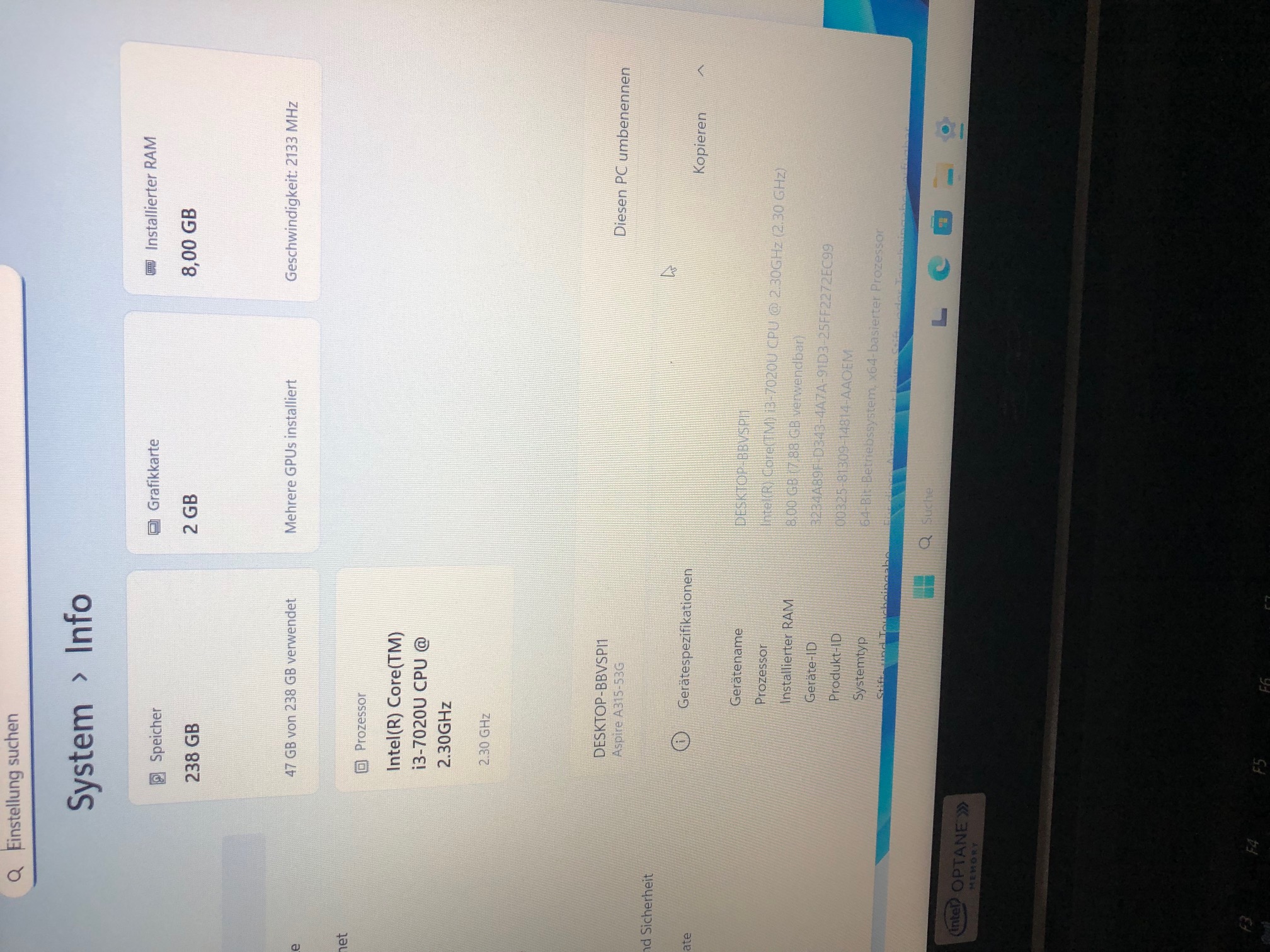 Acer Aspire A315
